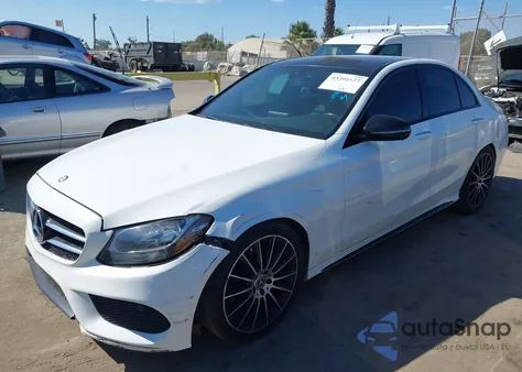 2017 Mercedes-Benz C 300 Sport из США, поврежденный, VIN 55SWF4JBXHU221858